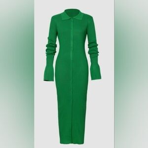 Micah Green Button Fron Maxidress
